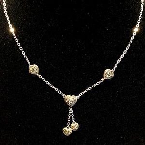 REDUCED•Sterling Silver Marcasite Necklace